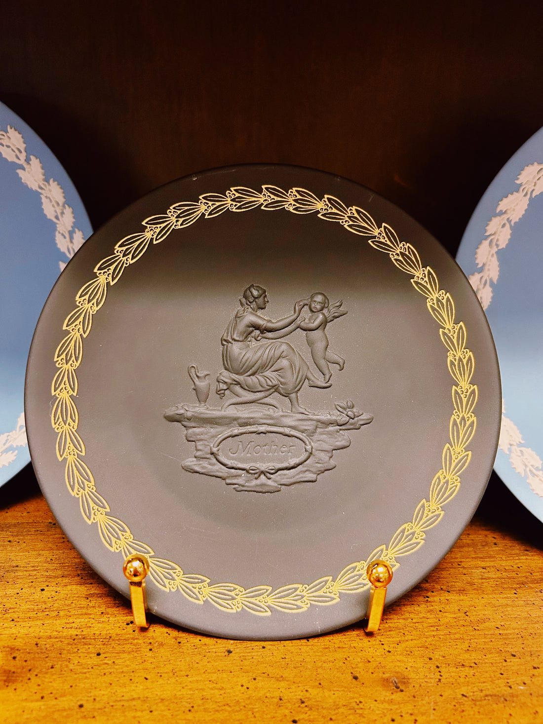Black Wedgewood Plate