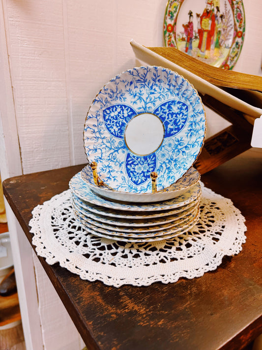 Blue & White Saucers (7)
