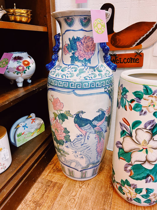 Hand Painted Floor Vase