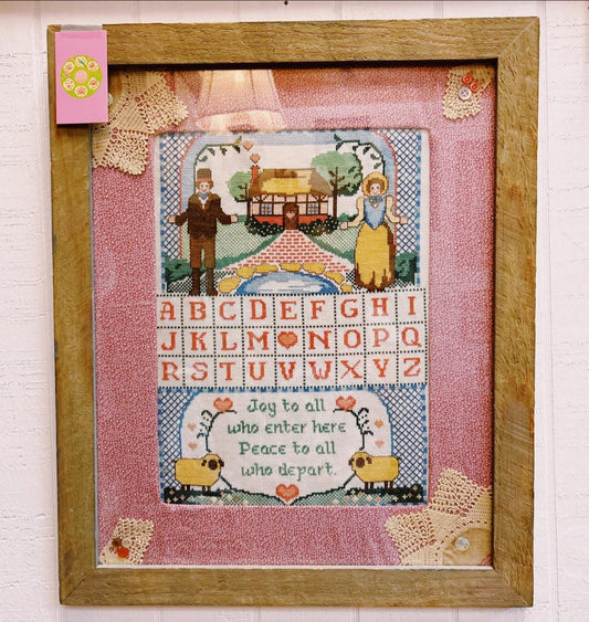 Joy to All who enter Here Cross Stitch