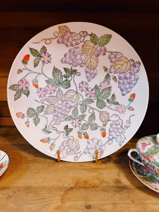 Hand-Painted Fruit Plate