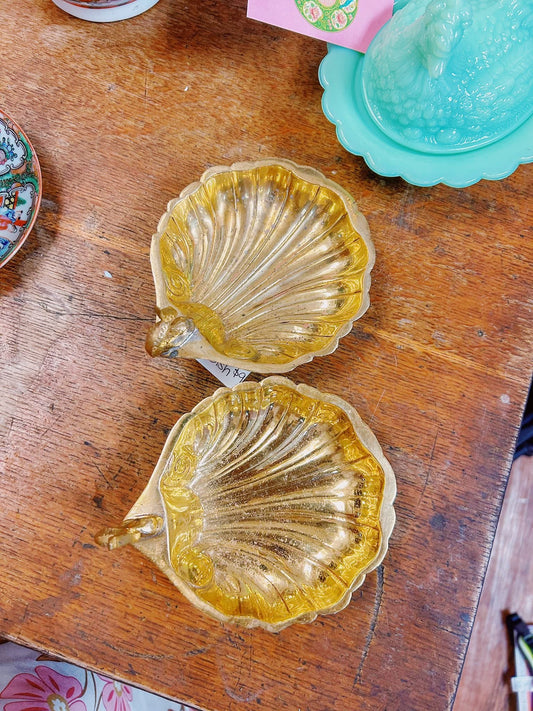 Brass Shell Trinket Dish