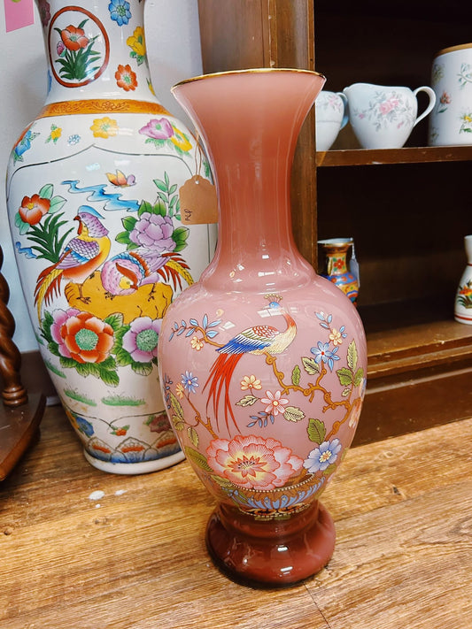Purple Pheasant Vase