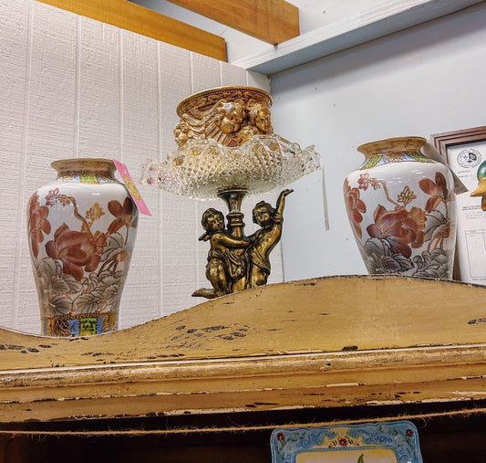 Floral Rose Gold Vase