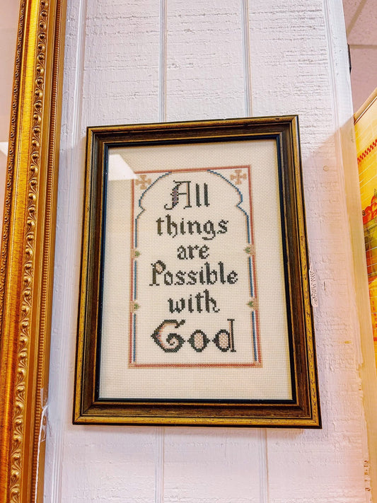 All Things are Possible with God